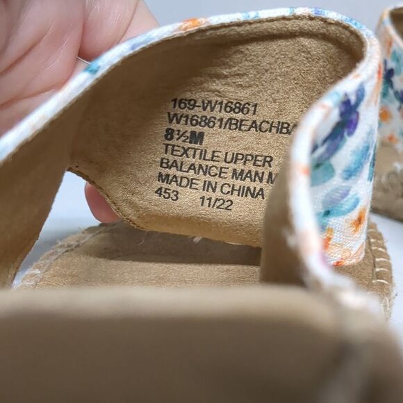 WHITE MOUNTAIN Women's Beachball Espadrille Wedge Sandal Size 8.5 - Picture 4 of 7